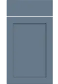 Bella Supermatt Misty Blue : Style : Oakham. MDF Vinyl Wrapped Door/Drawer