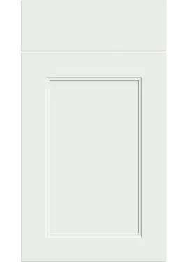 Click Here To Enlarge This Photo Of Bella Satin White : Style : Rowen. MDF Vinyl Wrapped Door/Drawer