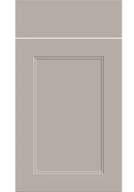 Click Here To Enlarge This Photo Of Bella Supermatt Pebble : Style : Rowen. MDF Vinyl Wrapped Door/Drawer
