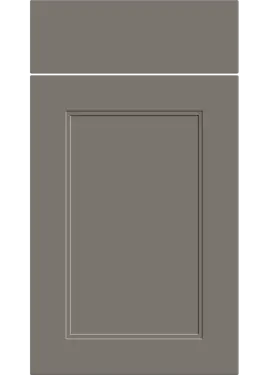 Click Here To Enlarge This Photo Of Bella Supermatt Taupe : Style : Rowen. MDF Vinyl Wrapped Door/Drawer