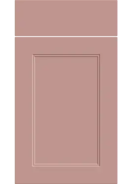 Click Here To Enlarge This Photo Of Bella Supermatt Blush Pink : Style : Rowen. MDF Vinyl Wrapped Door/Drawer