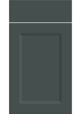Click Here To Enlarge This Photo Of Bella Supermatt Kombu Green : Style : Rowen. MDF Vinyl Wrapped Door/Drawer