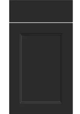 Click Here To Enlarge This Photo Of Bella Supermatt Graphite : Style : Rowen. MDF Vinyl Wrapped Door/Drawer