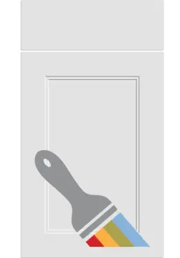 Click Here To Enlarge This Photo Of Bella Paintable : Style : Rowen. MDF Vinyl Wrapped Door/Drawer