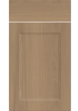 Click Here To Enlarge This Photo Of Bella Canella Oak : Style : Rowen. MDF Vinyl Wrapped Door/Drawer