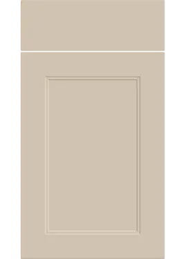 Click Here To Enlarge This Photo Of Bella Supermatt Macademia : Style : Rowen. MDF Vinyl Wrapped Door/Drawer
