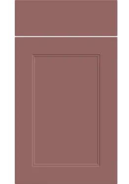 Click Here To Enlarge This Photo Of Bella Supermatt Rusty Red : Style : Rowen. MDF Vinyl Wrapped Door/Drawer