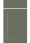 Bella Supermatt Smoke Green : Style : Rowen. MDF Vinyl Wrapped Door/Drawer
