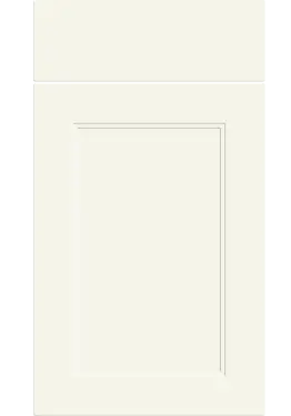 Click Here To Enlarge This Photo Of Bella Supermatt White Grey : Style : Rowen. MDF Vinyl Wrapped Door/Drawer