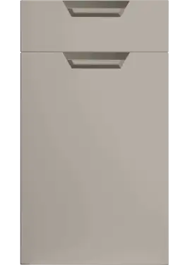 Click Here To Enlarge This Photo Of Bella Supermatt Pebble : Style : Segreto. MDF Vinyl Wrapped Door/Drawer