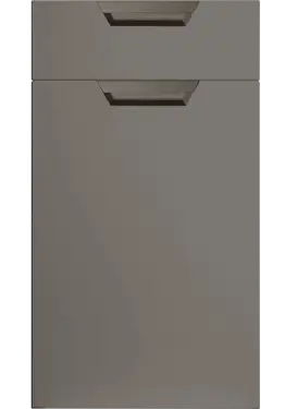 Click Here To Enlarge This Photo Of Bella Supermatt Taupe : Style : Segreto. MDF Vinyl Wrapped Door/Drawer