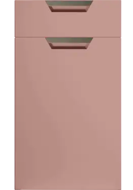 Click Here To Enlarge This Photo Of Bella Supermatt Blush Pink : Style : Segreto. MDF Vinyl Wrapped Door/Drawer