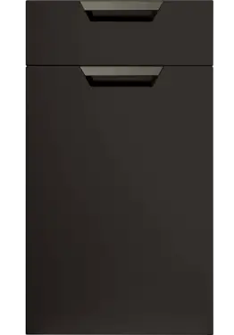 Click Here To Enlarge This Photo Of Bella Supermatt Graphite : Style : Segreto. MDF Vinyl Wrapped Door/Drawer