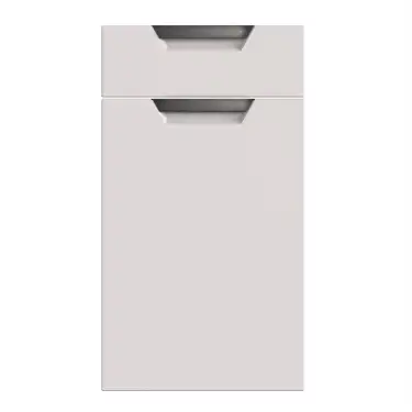 Click Here To Enlarge This Photo Of Bella Supermatt Dove Grey : Style : Segreto. MDF Vinyl Wrapped Door/Drawer