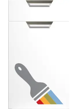 Click Here To Enlarge This Photo Of Bella Paintable : Style : Segreto. MDF Vinyl Wrapped Door/Drawer