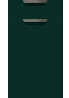 Click Here To Enlarge This Photo Of Bella Supermatt Fir Green : Style : Segreto. MDF Vinyl Wrapped Door/Drawer