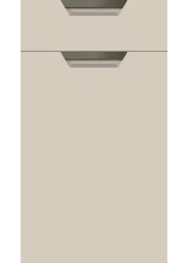 Click Here To Enlarge This Photo Of Bella Supermatt Taupe Grey : Style : Segreto. MDF Vinyl Wrapped Door/Drawer