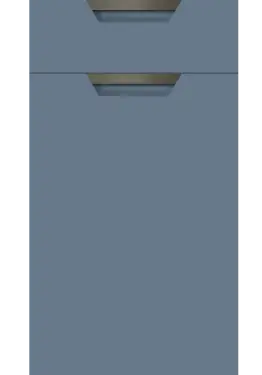 Click Here To Enlarge This Photo Of Bella Supermatt Misty Blue : Style : Segreto. MDF Vinyl Wrapped Door/Drawer