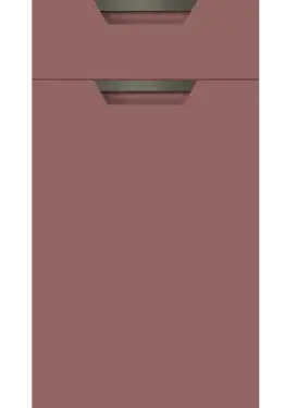 Click Here To Enlarge This Photo Of Bella Supermatt Rusty Red : Style : Segreto. MDF Vinyl Wrapped Door/Drawer