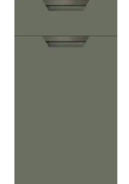 Click Here To Enlarge This Photo Of Bella Supermatt Smoke Green : Style : Segreto. MDF Vinyl Wrapped Door/Drawer