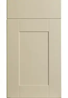 Click Here To Enlarge This Photo Of Bella Ivory : Style : Shaker. MDF Vinyl Wrapped Door/Drawer