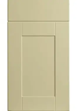 Click Here To Enlarge This Photo Of Bella Vanilla : Style : Shaker. MDF Vinyl Wrapped Door/Drawer