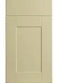 Bella Vanilla : Style : Shaker. MDF Vinyl Wrapped Door/Drawer