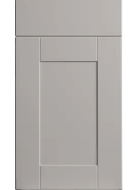Click Here To Enlarge This Photo Of Bella Supermatt Pebble : Style : Shaker. MDF Vinyl Wrapped Door/Drawer
