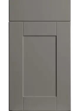 Click Here To Enlarge This Photo Of Bella Supermatt Taupe : Style : Shaker. MDF Vinyl Wrapped Door/Drawer