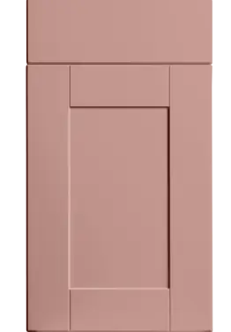 Click Here To Enlarge This Photo Of Bella Supermatt Blush Pink : Style : Shaker. MDF Vinyl Wrapped Door/Drawer