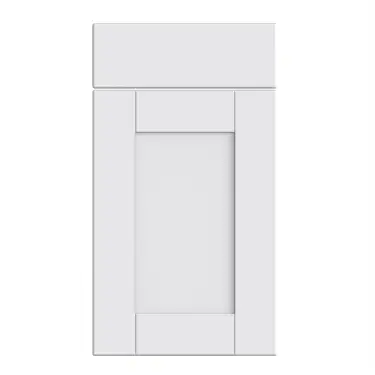 Click Here To Enlarge This Photo Of Bella Supermatt White : Style : Shaker. MDF Vinyl Wrapped Door/Drawer