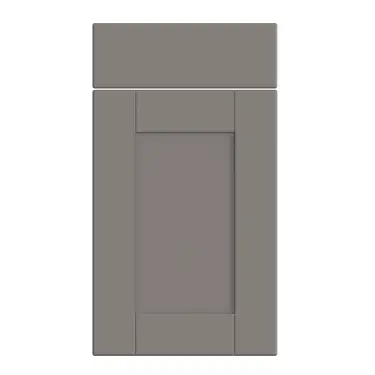 Click Here To Enlarge This Photo Of Bella Supermatt Dust Grey : Style : Shaker. MDF Vinyl Wrapped Door/Drawer