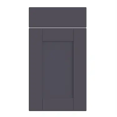 Click Here To Enlarge This Photo Of Bella Supermatt Indigo Blue : Style : Shaker. MDF Vinyl Wrapped Door/Drawer