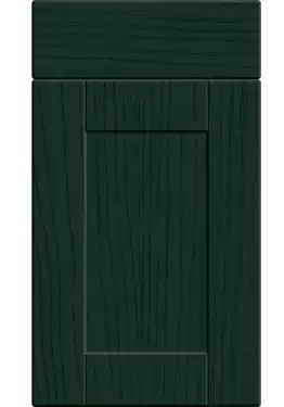 Click Here To Enlarge This Photo Of Bella Paintflow Matt Fir Green : Style : Shaker. MDF Vinyl Wrapped Door/Drawer