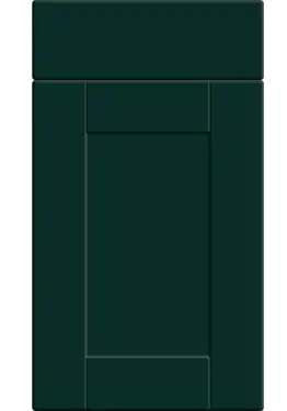 Click Here To Enlarge This Photo Of Bella Supermatt Fir Green : Style : Shaker. MDF Vinyl Wrapped Door/Drawer