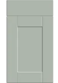 Bella Matt Pistachio Green : Style : Shaker. MDF Vinyl Wrapped Door/Drawer
