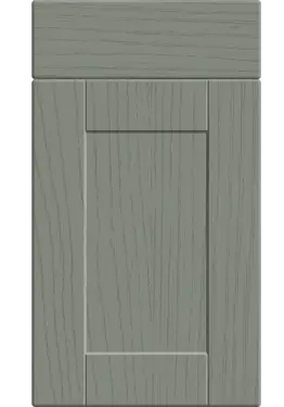Click Here To Enlarge This Photo Of Bella Paintflow Matt Sage Green : Style : Shaker. MDF Vinyl Wrapped Door/Drawer