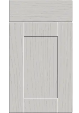Click Here To Enlarge This Photo Of Bella Paintflow Matt Light Grey : Style : Shaker. MDF Vinyl Wrapped Door/Drawer