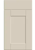 Bella Supermatt Taupe Grey : Style : Shaker. MDF Vinyl Wrapped Door/Drawer