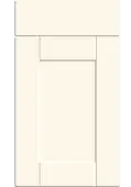 Bella Antique White : Style : Shaker. MDF Vinyl Wrapped Door/Drawer