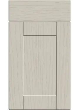 Click Here To Enlarge This Photo Of Bella Paintflow Matt Cashmere rgb : Style : Shaker. MDF Vinyl Wrapped Door/Drawer