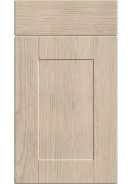 Click Here To Enlarge This Photo Of Bella Cremona Oak Cotta : Style : Shaker. MDF Vinyl Wrapped Door/Drawer