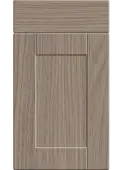 Bella Grey Vicenza Oak : Style : Shaker. MDF Vinyl Wrapped Door/Drawer