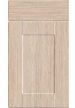 Click Here To Enlarge This Photo Of Bella Light Vicenza Oak : Style : Shaker. MDF Vinyl Wrapped Door/Drawer