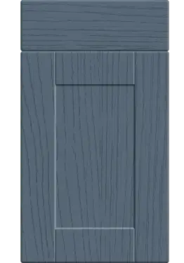 Click Here To Enlarge This Photo Of Bella Paintflow Colonial Blue : Style : Shaker. MDF Vinyl Wrapped Door/Drawer