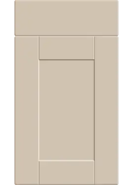 Click Here To Enlarge This Photo Of Bella Supermatt Macademia : Style : Shaker. MDF Vinyl Wrapped Door/Drawer
