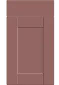 Bella Supermatt Rusty Red : Style : Shaker. MDF Vinyl Wrapped Door/Drawer