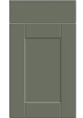Bella Supermatt Smoke Green : Style : Shaker. MDF Vinyl Wrapped Door/Drawer