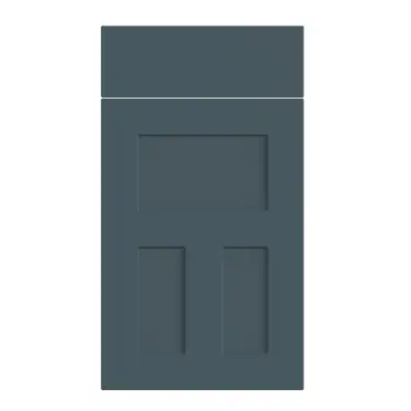 Click Here To Enlarge This Photo Of Bella Supermatt Colonial Blue : Style : Stratford. MDF Vinyl Wrapped Door/Drawer