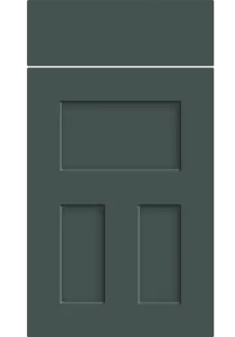 Click Here To Enlarge This Photo Of Bella Supermatt Kombu Green : Style : Stratford. MDF Vinyl Wrapped Door/Drawer